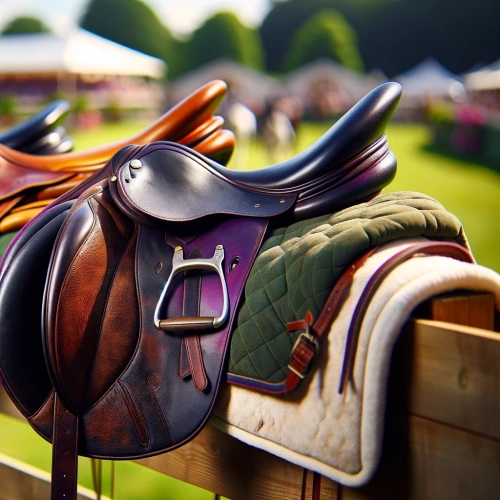 Beautiful saddles with rugs