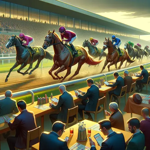 Elegant Race on the Racecourse