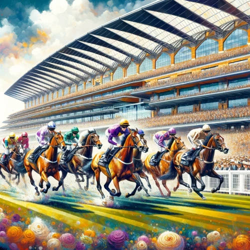 Kentucky Derby pictorial race